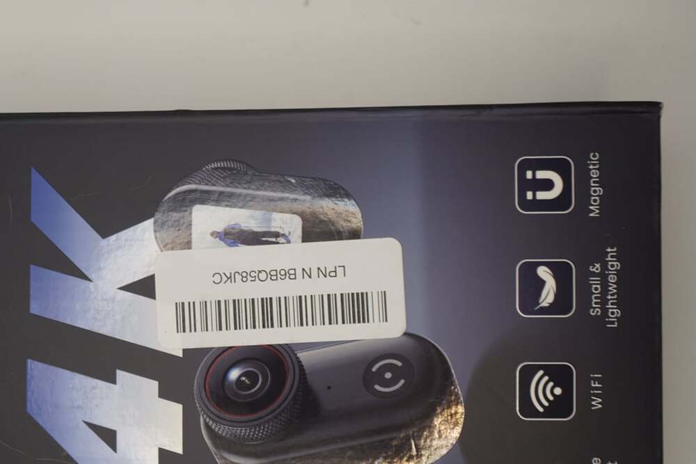 Vidcastive L20 Mini Action Camera with Magnetic Mount and Accessories